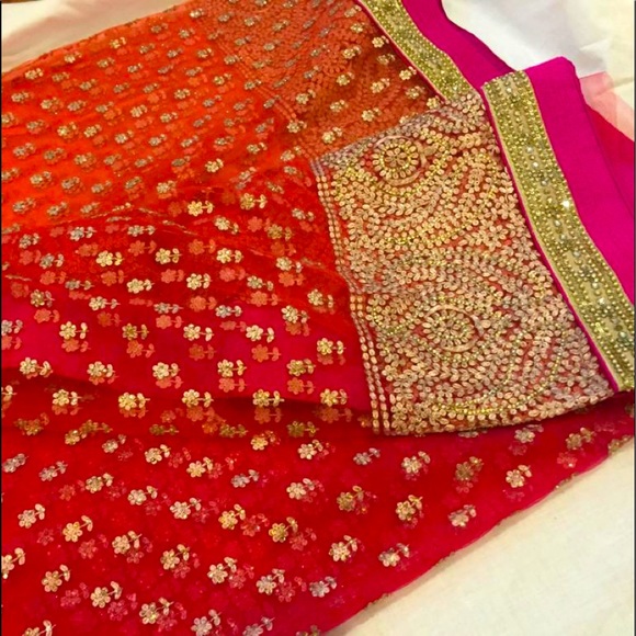 Designer wedding Saree - Picture 2 of 5